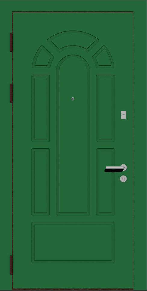 Дверная панель зеленая